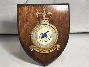 ROYAL AIR FORCE 217 MAINTENANCE UNIT WALL PLAQUE / SHIELD (HAND PAINTED VERSION) - Foto 1 di 8