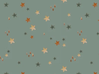 Jersey 100x150 cm, Stern, Stoff, Digitaldruck, weich, Kinderstoff, nähen grün - Bild 1 von 4