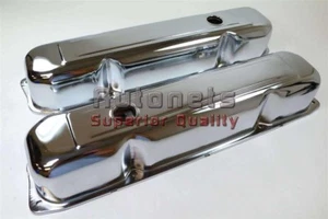 Cubiertas de válvula cromadas Chrysler Dodge Plymouth Mopar Big Block 383 426 440 58-88 - Imagen 1 de 1