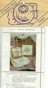 Lacey Intrigue Cross Stitch Pattern - La Crosse Stitch Designs - Victorian Lace - Picture 1 of 2