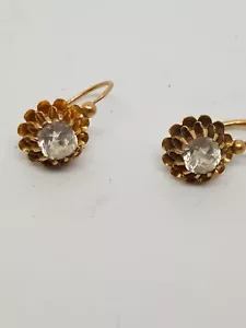 Ravissante paire de boucle oreille dormeuse en OR 18 carats - 4,5 Grammes - Foto 1 di 9