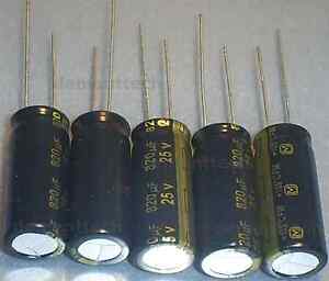 4x Panasonic FM 330uF 35v Low-ESR radial capacitors caps 105C 10mm 10x16 