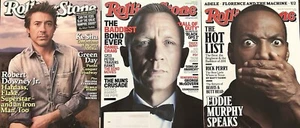 ROLLING STONE MAGAZINE Bundle - ROBERT Downey, Jr., EDDIE MURPHY, DANIEL CRAIG - Imagen 1 de 3