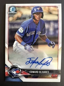 2018 Bowman Chrome Prospect Auto EDWARD OLIVARES #CPA-EO NM-MT OR BETTER - Picture 1 of 2