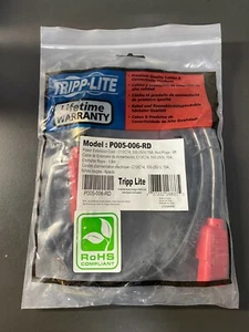 Tripp- Lite Power Extension Cord- C13-C14 100-250V 15A-6FT MODEL P005-006 - Picture 1 of 1