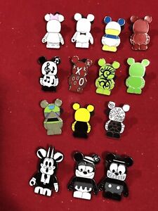 14 Disney pins  All Vinylmations  as seen lot X