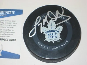 LANNY McDONALD Signed Toronto MAPLE LEAFS Official GAME Puck w/ Beckett COA - Picture 1 of 1
