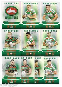 Juego de equipo especial Rabbitohs 2017 NRL Traders Pearl Parallel - Imagen 1 de 1