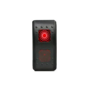 Red Light LED Rear Light 12V 20A 10A 5-pin Rocker Toggle Switch Car Boat ATV - Picture 1 of 1