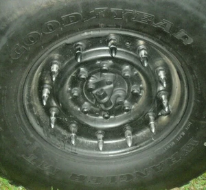 AM General GM Humvee H1 HMMWV Split Wheel Bullet Shaped Lug/Stud Covers 60 lot - Picture 1 of 12