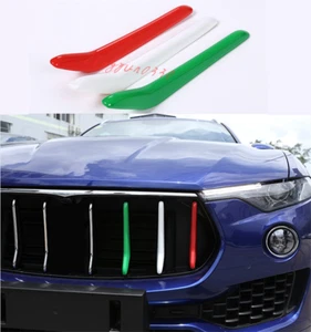 For Maserati Levante 2016-2021 3-Color Front Center Grille Grill Cover Trim 3PCS - Picture 1 of 4