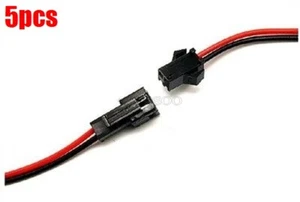 5 juegos de enchufe conector de 2 pines Jst 2,54 Sm hembra/macho con cable ti - Imagen 1 de 2