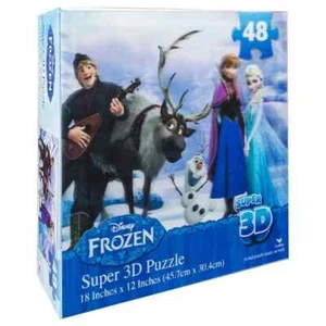 New Disney Frozen Super 3D 48-piece Jigsaw Puzzle - Picture 1 of 1