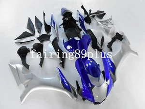 Blue Silver ABS Injection Predrilled Fairing Kit Fit for 2015-2018 YZF R1 - Picture 1 of 7