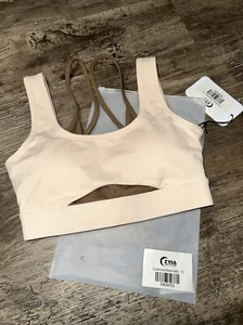 Zyia Cocoa And Cream Streamline Bra Size XS - Picture 1 of 12