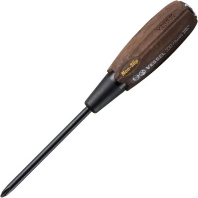 VESSEL Japan Wood Compo Tang-Thru Screwdriver Woody B-330 +2x100 217mm - Image 1 of 4
