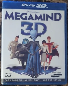NEW Megamind (Blu-ray + 3D, 2011, Samsung Promotional) Will Ferrell, Tina Fey - Picture 1 of 1