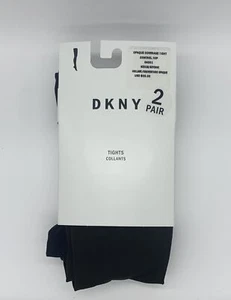 DKNY Opaque Control Top Tights 2-Pack, Medium, Brown/Black - Picture 1 of 1