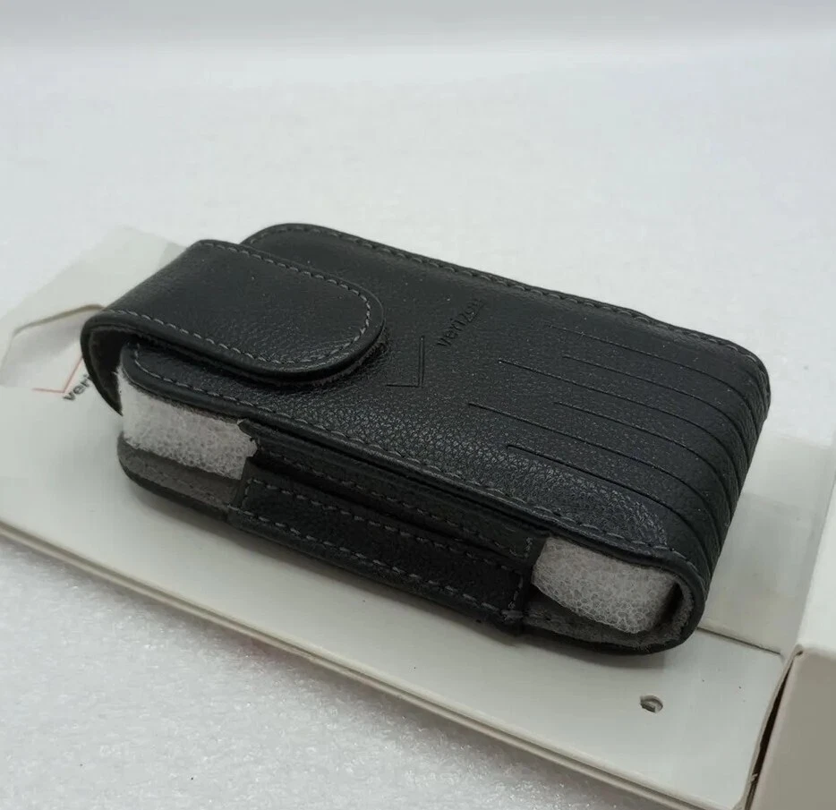 Original Verizon Leather Standing Pouch With Magnetic Clip for Flip PHONES
