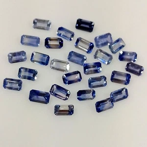 8.10ct Natural Ceylon Blue Sapphire beautiful little octagons collection gems - Picture 1 of 4