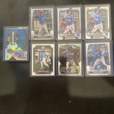 2025 bowman chrome - Bobby Witt Jr. Mojo Refractor ROYALS (7) RC 1st SSP 👀💎🤩 - Image 1 of 4