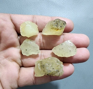 5 pezzi pietre preziose grezze naturali eliodoro berillo - eliodoro acquamarina 15-26 mm - Foto 1 di 10