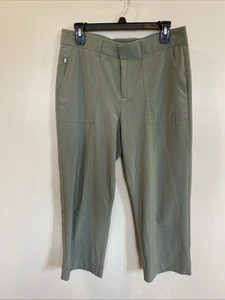 Pantaloni Athleta Olive Tribeca Utility Crop Casual Carriera Viaggio Donna Taglia 8P - Foto 1 di 7