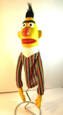 MUPPETS INC BERT VINTAGE AÑOS 70 SESAME STREET HAND TÍTERE USADO EN EXCELENTE ESTADO Foto 1 de 4