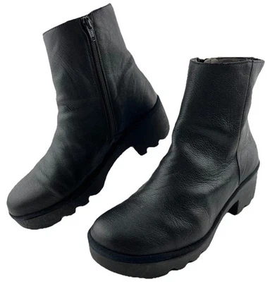 Botas de cuero negras FLY LONDON TOOR513FLY para mujer talla US 11/41 UE cremallera lateral Foto 1 de 4