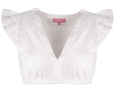 Dirndlbluse Ileyna Flügelarm ecru Baumwolle Bluse für Damen Krüger  - Bild 1 von 3