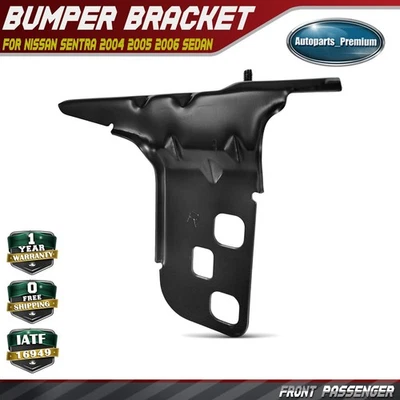 Soporte de parachoques de acero del lado del pasajero delantero para Nissan Sentra 2004 2005 2006 sedán Foto 1 de 4