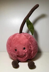 Jellycat Big Cherry Amuseables London Plush Retired Rare - Picture 1 of 12