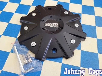 MOTO METAL Wheels # 825L214 . NEW MATTE BLACK Center Cap  [JC]  (QTY. 1) - Image 1 of 4