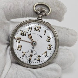 Rare THIEL Antique Alarm Pocket Watch Men's German Mechanical Parts/Repair - Picture 1 of 6