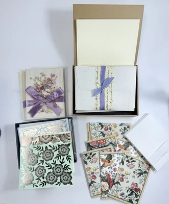 Lote De 34 Cuadernos En Blanco Con Sobres Floral Botánico Foto 1 de 4