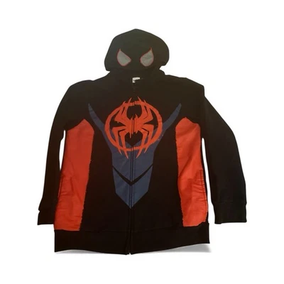 Sudadera con Capucha Spiderman Marvel Miles Cremallera Frontal Ojos de Malla Niños Icónico Logo Brillante Talla XL Foto 1 de 4