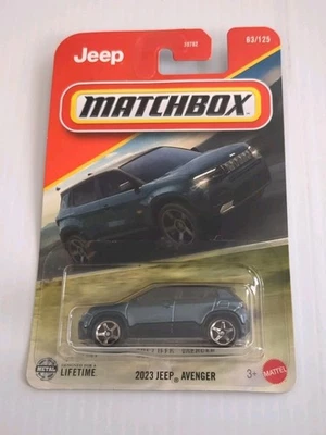 2025 Matchbox 63/125 2023 JEEP AVENGER Blue Diecast Toy Car New - Image 1 of 4