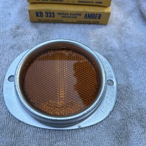 KD 333 Trifles Plastic Reflector AMBER - A Pair - Picture 1 of 11
