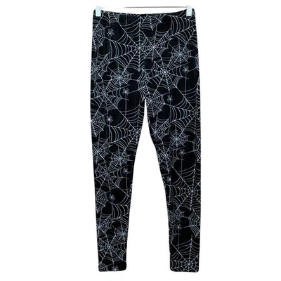 No Boundaries Cobweb Velour Leggings Stretchy Soft Pants Women's L 11/13 - Image 1 of 4