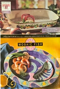 Tischplatten Kensington OVALER BRÄTER MIT Gestell & TONKUNST Mosaik Fisch - Set - Bild 1 von 6