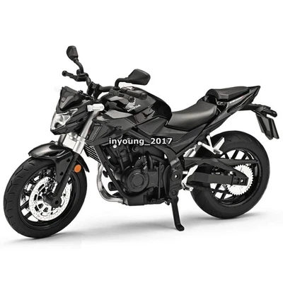 1:12 Honda CB400F Motorrad Modell Diecast Motorrad Spielzeug Sammlung Schwarz - Bild 1 von 4
