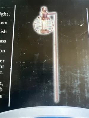 Kichler 28131 28,5 дюйма фонарь для ландшафтной дорожки старый кирпич прозрачное трескающееся стекло - Изображение 1 из 4