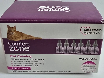Comfort Zone Cat Calming Diffuser Refills: Pack 6 - Image 1 of 4