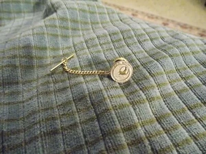 Vintage SARASOTA MEMORIAL HOSPITAL White & Yellow 10K GF LAPEL PIN 1/2" VG ! - Picture 1 of 2