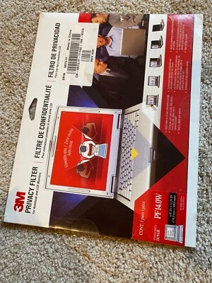 3M 14" Black Privacy Filter 14" Widescreen Laptop PF14.0W (New Sealed) - Image 1 of 2