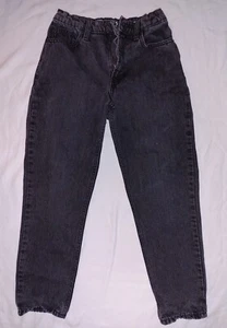GAP Denim Mädchen Größe 10 schwarz verwaschen Mom Jeans - Bild 1 von 4