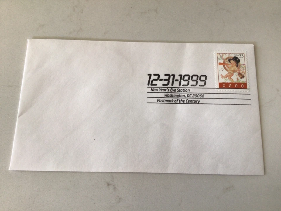 FDC Scott 3369- Baby New Year 2000, MNH 33c Postmarked New Year's Eve Station - Image 1 of 1