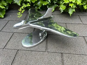 Chrom Vulkan Bomber Militär Flugzeug 40 cm Spannweite x 28 cm Nase zu Heck - Bild 1 von 15