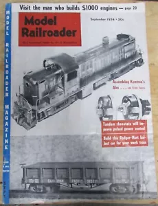 MODELLEISENBAHNER ZEITSCHRIFT SEPTEMBER 1954 - Bild 1 von 3