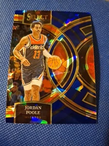 2023 Jordan Poole Panini Select Blue Cracked Ice NBA Card #183 Wizards Warriors  - Bild 1 von 2
